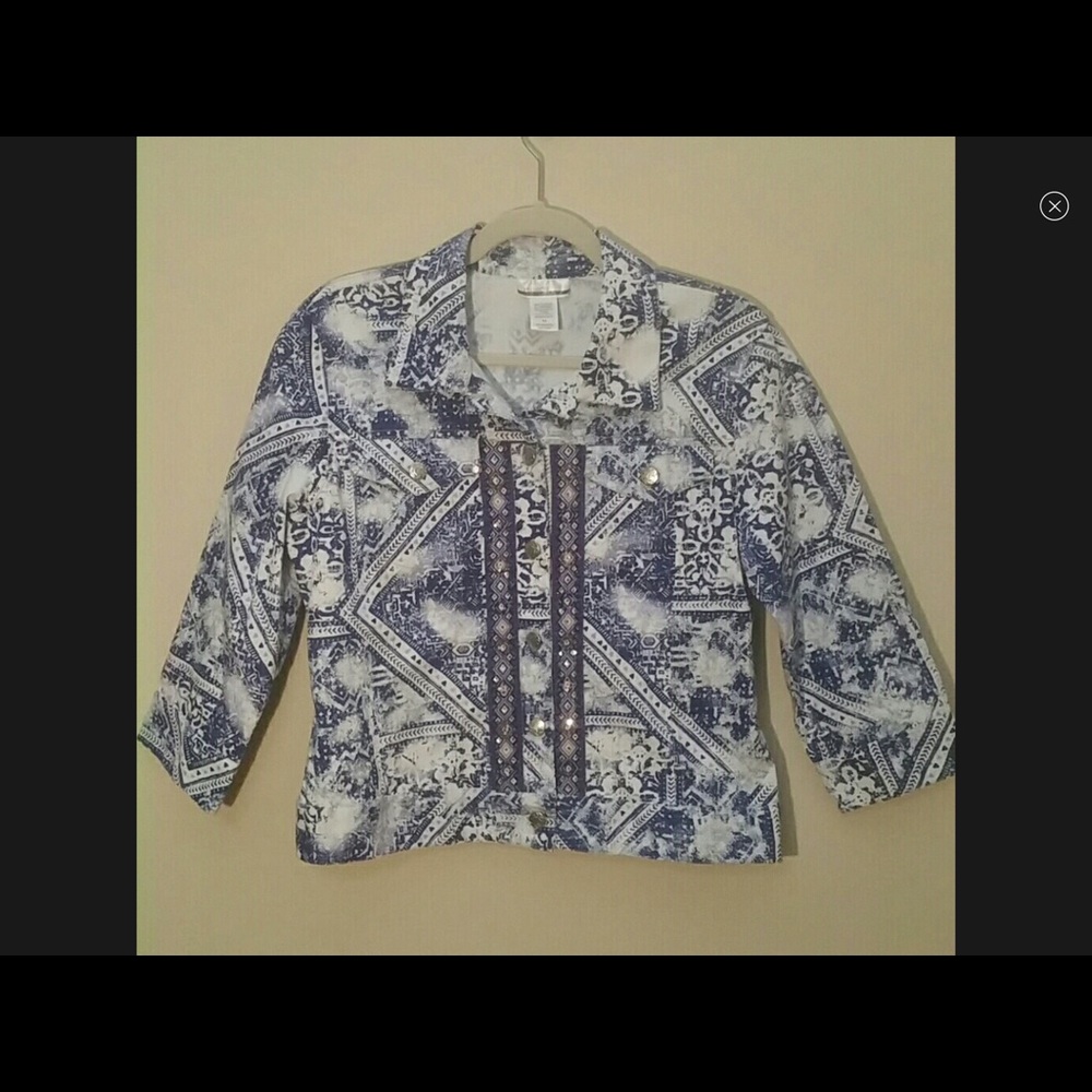 Mirror image denim jacket